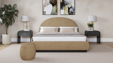 Flex Porcini Full Upholstered Bed by Modus Furniture at Eve Furniture