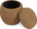 Flex Porcini Upholstered Ottoman by Modus Furniture at Eve Furniture