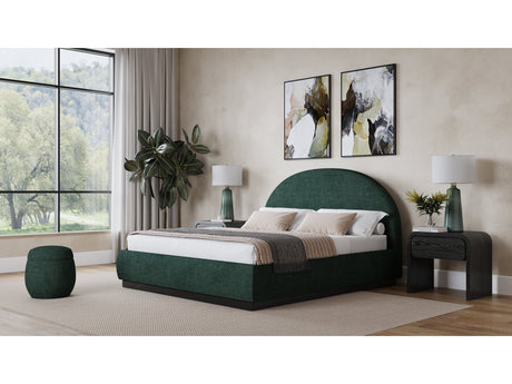Flex Queen Upholstered Bed in Emerald Chenille by Modus Furniture at Eve Furniture