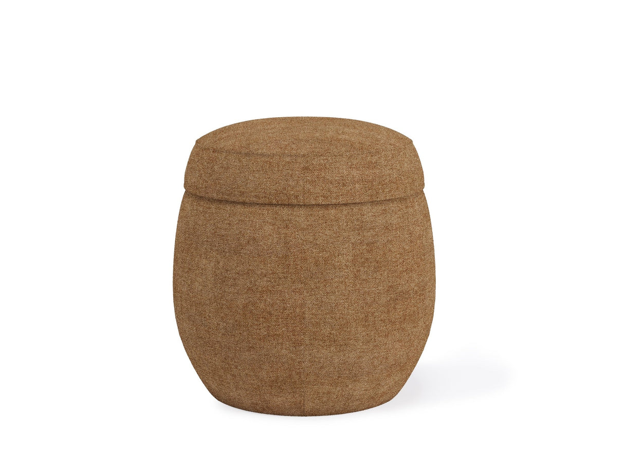 Flex Upholstered Ottoman in Porcini Chenille by Modus Furniture at Eve Furniture