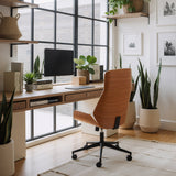 Flex White High Back Office Chair by Zuomod at Eve Furniture