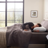 FlexFill + HyperChill White Queen Pillow by Malouf at Eve Furniture