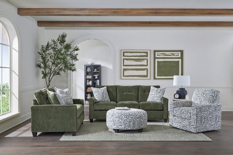 Flexi Comfort Olive Sofa & Loveseat Set by Happy Homes at Eve Furniture