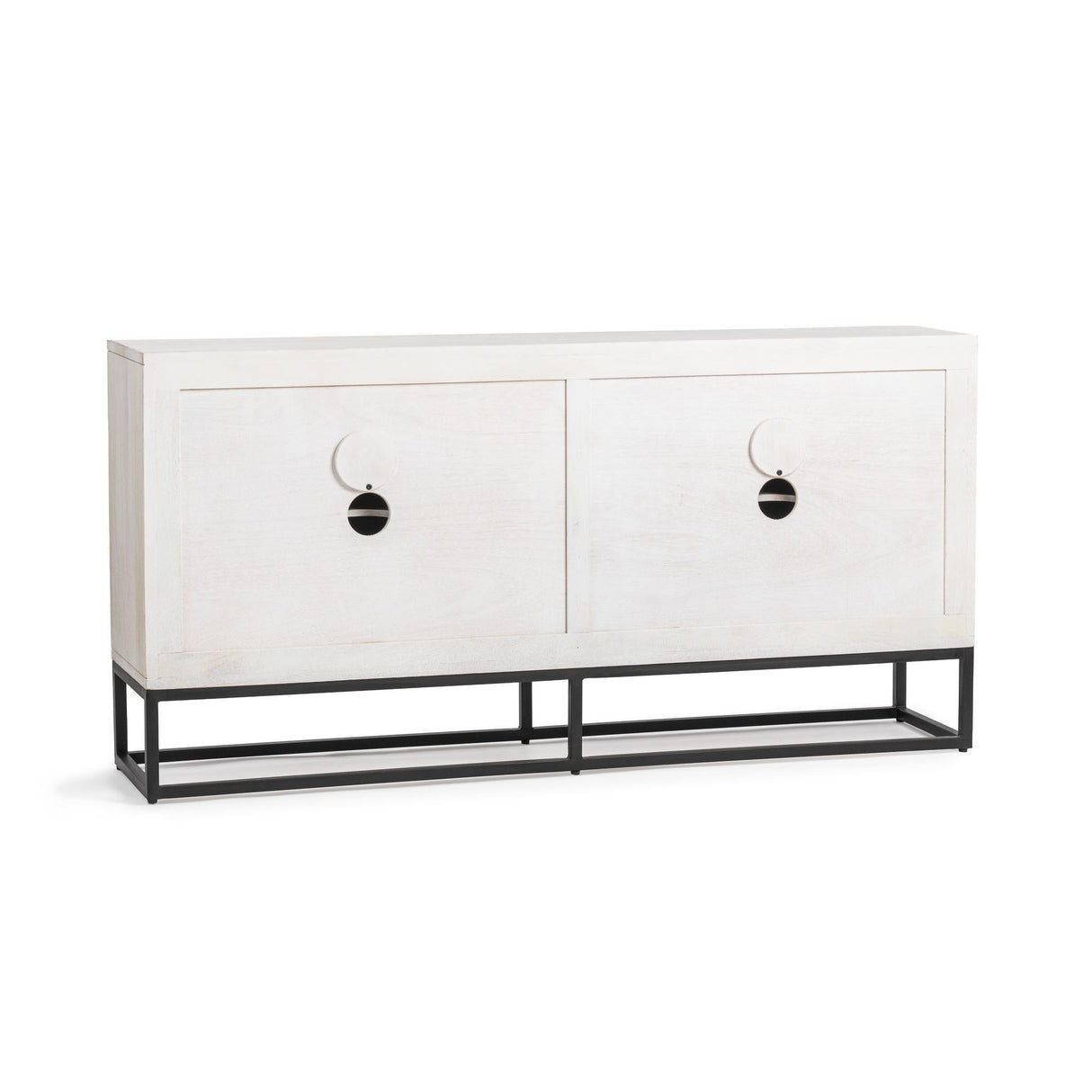 Flint 4 Door Cabinet - Coastal White by Classic Home at Eve Furniture