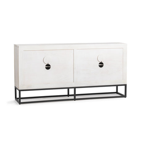 Flint Coastal White 4 Door Cabinet by Classic Home at Eve Furniture