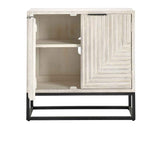 Flint Coastal White 2 Door Cabinet by Classic Home at Eve Furniture