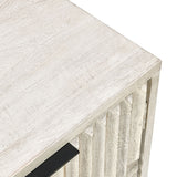 Flint Coastal White 2 Door Cabinet by Classic Home at Eve Furniture