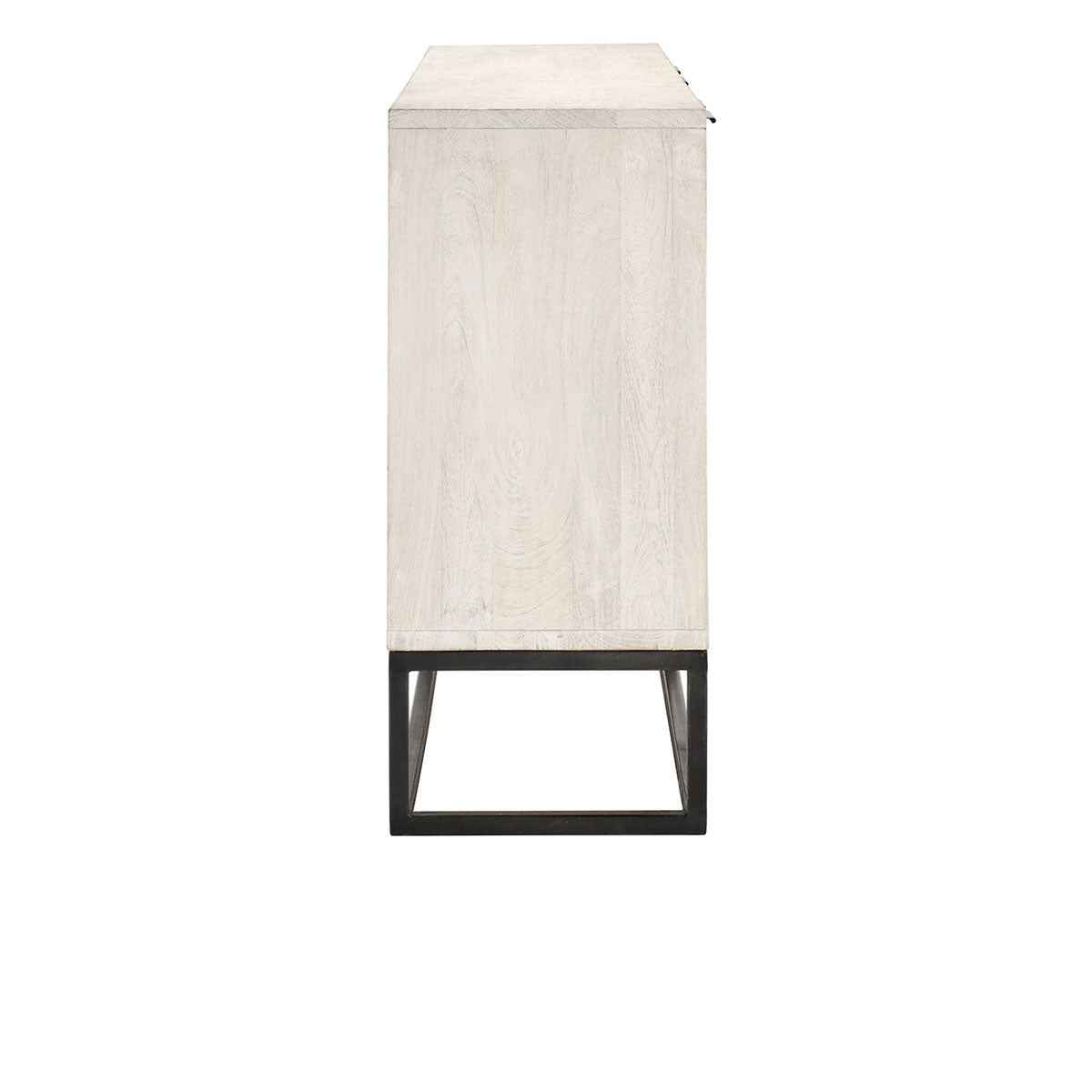 Flint Coastal White 4 Door Cabinet by Classic Home at Eve Furniture