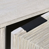 Flint Coastal White 4 Door Cabinet by Classic Home at Eve Furniture