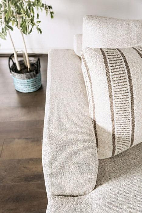 Flintshire Beige Loveseat by Furniture of America at Eve Furniture