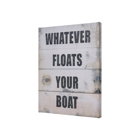Float Your Boat by Mercana Studio a Hand Embellished Textured Canvas by Mercana at Eve Furniture