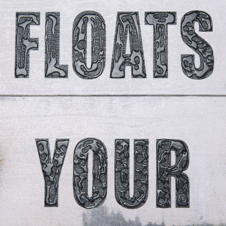 Float Your Boat by Mercana Studio a Hand Embellished Textured Canvas by Mercana at Eve Furniture