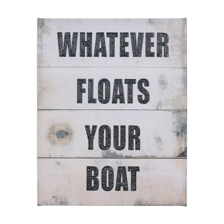 Float Your Boat by Mercana Studio a Hand Embellished Textured Canvas by Mercana at Eve Furniture