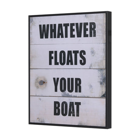 Float Your Boat by Mercana Studio a Hand Embellished Textured Framed Art Print by Mercana at Eve Furniture