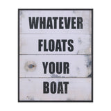 Float Your Boat by Mercana Studio a Hand Embellished Textured Framed Art Print by Mercana at Eve Furniture