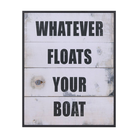 Float Your Boat by Mercana Studio a Hand Embellished Textured Framed Art Print by Mercana at Eve Furniture