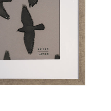 Flock I by Nathan Larson a Hand Embellished Framed Photo Print under Glass by Mercana at Eve Furniture