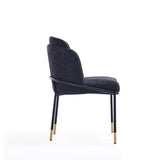 Flor Dining Chair in Black (set of 2) by Manhattan Comfort at Eve Furniture