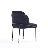 Flor Dining Chair in Black (set of 2) by Manhattan Comfort at Eve Furniture