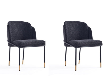 Flor Dining Chair in Black (set of 2) by Manhattan Comfort at Eve Furniture