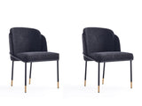 Flor Dining Chair in Black (set of 2) by Manhattan Comfort at Eve Furniture