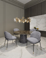 Flor Dining Chair in Gray (set of 2) by Manhattan Comfort at Eve Furniture