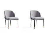 Flor Dining Chair in Gray (set of 2) by Manhattan Comfort at Eve Furniture
