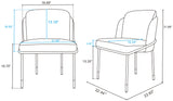 Flor Dining Chair in Grey by Manhattan Comfort at Eve Furniture