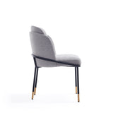 Flor Dining Chair in Grey by Manhattan Comfort at Eve Furniture