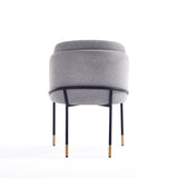 Flor Dining Chair in Grey by Manhattan Comfort at Eve Furniture