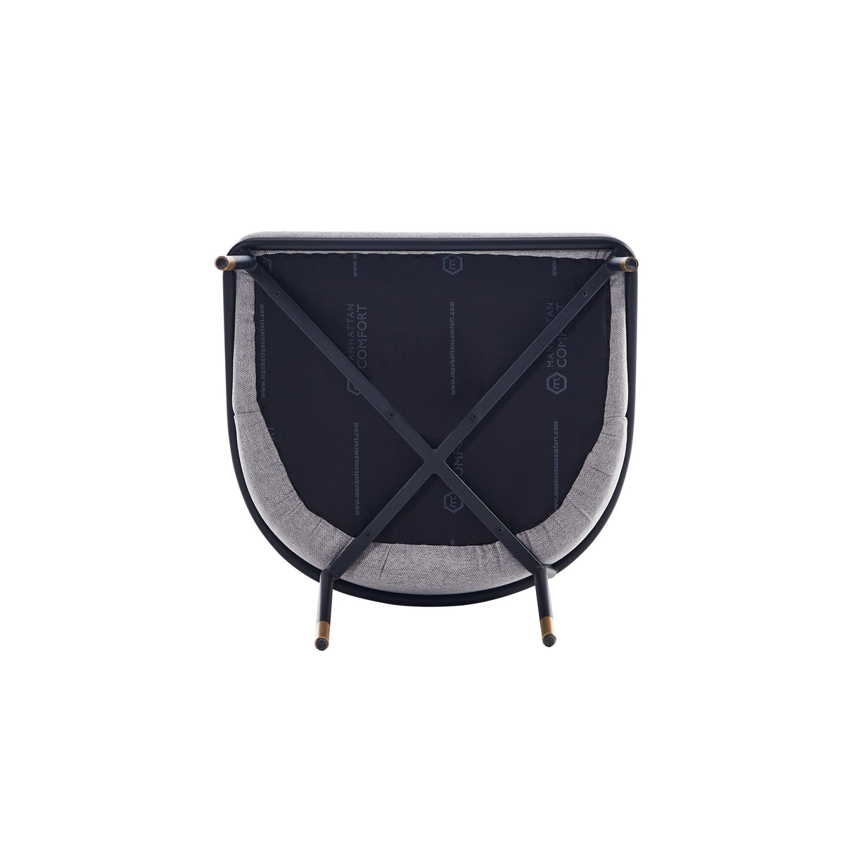 Flor Dining Chair in Grey by Manhattan Comfort at Eve Furniture