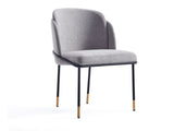 Flor Dining Chair in Grey by Manhattan Comfort at Eve Furniture