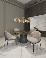 Flor Dining Chair in Wheat by Manhattan Comfort at Eve Furniture