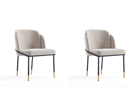 Flor Dining Chair (set of 2) in Wheat by Manhattan Comfort at Eve Furniture