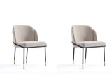 Flor Dining Chair (set of 2) in Wheat by Manhattan Comfort at Eve Furniture