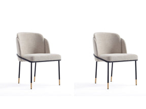 Flor Dining Chair (set of 2) in Wheat by Manhattan Comfort at Eve Furniture