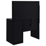 Flora Black High Gloss 2-drawer Vanity Set with LED Mirror