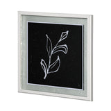 Flora I by Mercana Studio a Hand Embellished Textured Framed Art Print Matted under Glass by Mercana at Eve Furniture