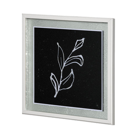 Flora I by Mercana Studio a Hand Embellished Textured Framed Art Print Matted under Glass by Mercana at Eve Furniture