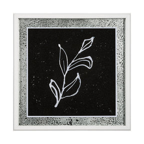 Flora I by Mercana Studio a Hand Embellished Textured Framed Art Print Matted under Glass by Mercana at Eve Furniture