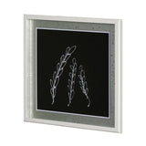 Flora IV by Mercana Studio a Hand Embellished Textured Framed Art Print Matted under Glass by Mercana at Eve Furniture