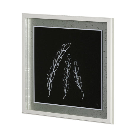 Flora IV by Mercana Studio a Hand Embellished Textured Framed Art Print Matted under Glass by Mercana at Eve Furniture