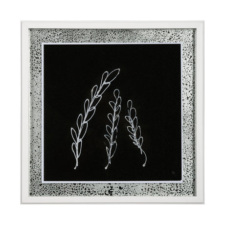 Flora IV by Mercana Studio a Hand Embellished Textured Framed Art Print Matted under Glass by Mercana at Eve Furniture