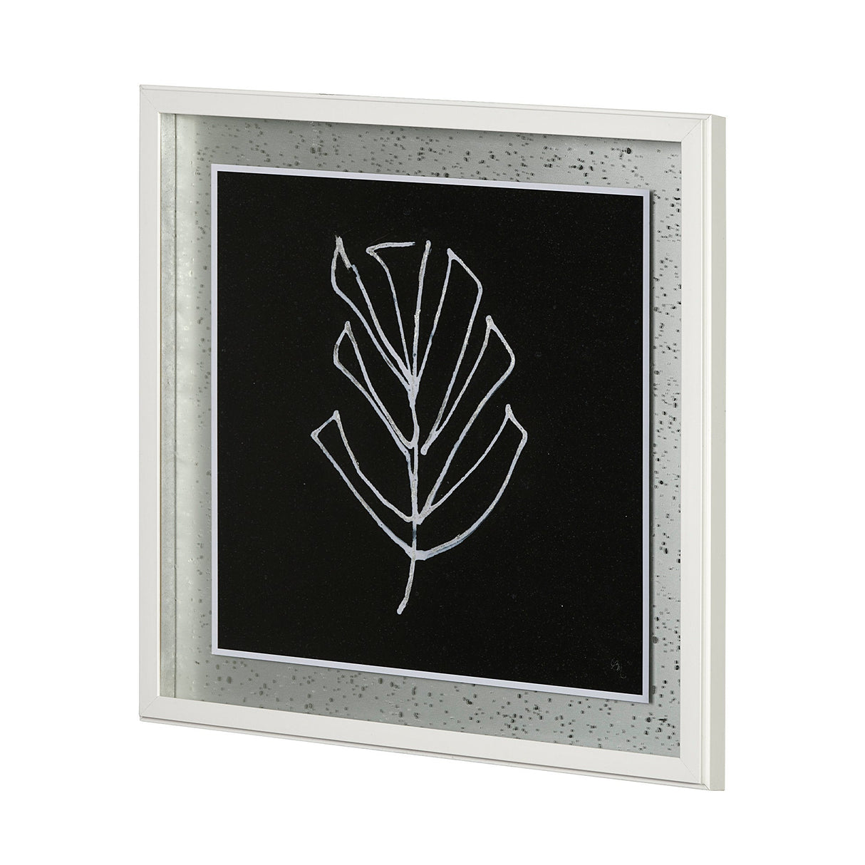 Flora V by Mercana Studio a Hand Embellished Textured Framed Art Print Matted under Glass by Mercana at Eve Furniture