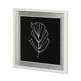 Flora V by Mercana Studio a Hand Embellished Textured Framed Art Print Matted under Glass by Mercana at Eve Furniture