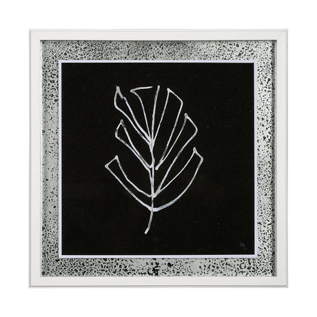 Flora V by Mercana Studio a Hand Embellished Textured Framed Art Print Matted under Glass by Mercana at Eve Furniture