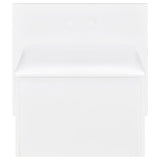 Flora White High Gloss 2-drawer Vanity Set with LED Mirror