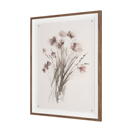 Floral Impressions II by Melody Ducharmea Hand Embellished Framed Print under Glass by Mercana at Eve Furniture