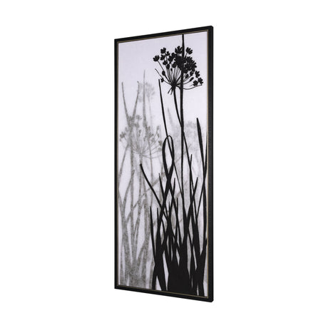 Floral Silhouette I by Mercana Studio a Hand Embellished Textured Framed Canvas by Mercana at Eve Furniture