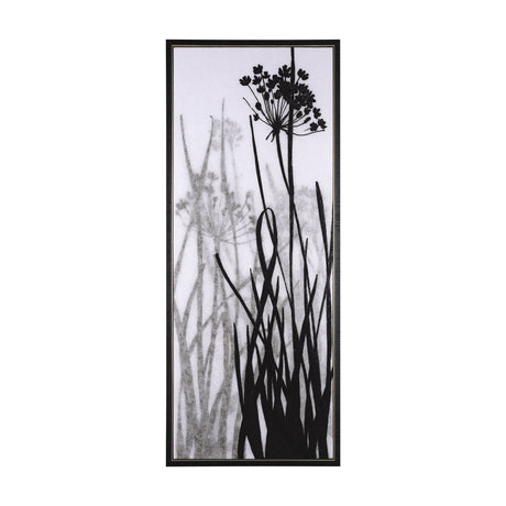 Floral Silhouette I by Mercana Studio a Hand Embellished Textured Framed Canvas by Mercana at Eve Furniture